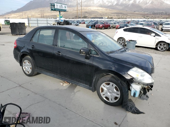 2011 Nissan Versa S with VIN 3N1BC1AP6BL444607, listed as a Copart auction lot 44256475 with 161,306 mi miles and Salvage title. Bid and sale history available at DreamBid. Image 4.