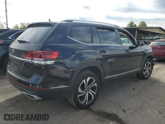 2023 Volkswagen Atlas SEL with VIN 1V2BP2CA9PC552396, listed as a Copart auction lot 73565154 with 14,687 mi miles and Salvage title. Bid and sale history available at DreamBid. Image 3.
