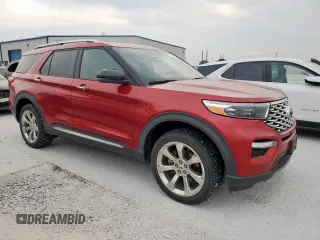 2020 Ford Explorer Platinum with VIN 1FM5K8HC0LGC24311, listed as a Copart auction lot 53174255 with 44,022 mi miles and Clean title. Bid and sale history available at DreamBid. Image 4.
