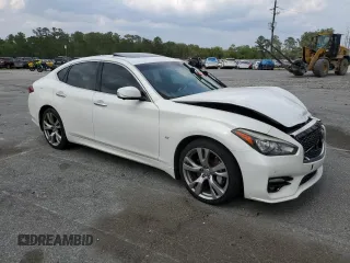 2015 Infiniti Q70 z VIN JN1BY1AP2FM541199, wystawiony jako Copart lot #57453875 z przebiegiem 163 666 mil mil oraz Szkoda całkowita • Salvage title. Historia ofert i sprzedaży dostępna na DreamBid. Obrazek 4.