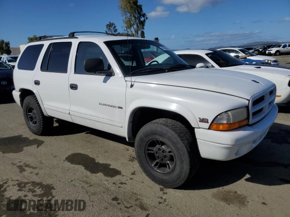 1999 Dodge Durango z VIN 1B4HS28Z5XF638406, wystawiony jako Copart lot #43786395 z przebiegiem 156 013 mil mil oraz Czysty tytuł • Clean title. Historia ofert i sprzedaży dostępna na DreamBid. Obrazek 4.