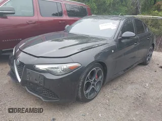 2022 Alfa Romeo Giulia Veloce with VIN ZARFAMBN9N7656614, listed as a IAAI auction lot 41946212 with 50,253 mi miles. Bid and sale history available at carsss.com. Image 2.