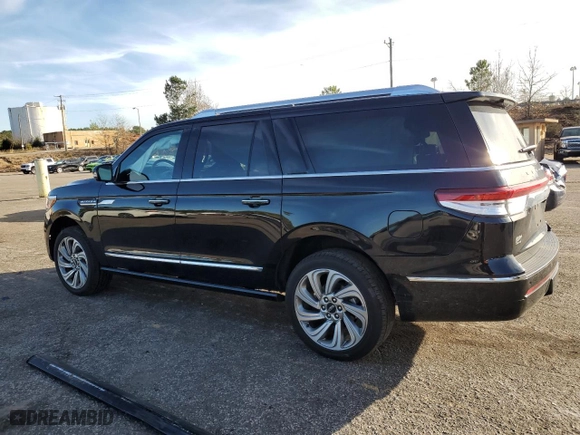 2023 Lincoln Navigator L Reserve with VIN 5LMJJ3LG6PEL00420, listed as a Copart auction lot 81053473 with 15,112 mi miles. Bid and sale history available at carsss.com. Image 2.