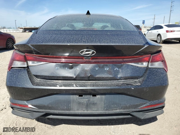 2021 Hyundai Elantra SEL with VIN 5NPLM4AG2MH039721, listed as a Copart auction lot 48356375 with 55,289 mi miles and Salvage Title. Bid and sale history available at carsss.com. Image 6.