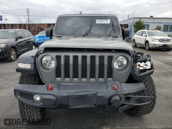 2021 Jeep Wrangler Unlimited Rubicon с VIN 1C4JJXFG4MW850764, выставлен на аукционе Copart как лот 52924735 с пробегом 23 471 миль миль и Списание • Salvage title. История ставок и продаж доступна на DreamBid. Изображение 5.