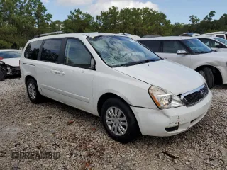 2012 Kia Sedona LX with VIN KNDMG4C70C6463772, listed as a Copart auction lot 63697464 with 72,637 mi miles and Salvage Title. Bid and sale history available at carsss.com. Image 4.