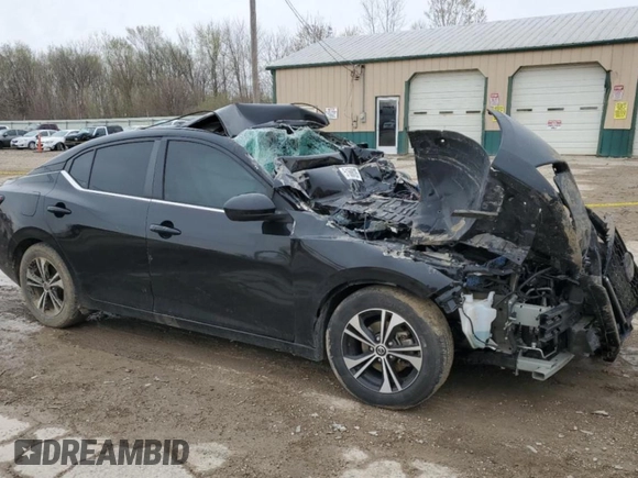 2021 Nissan Sentra SV with VIN 3N1AB8CV1MY320866, listed as a Copart auction lot 51606125 with Not Provided miles and Salvage Title. Bid and sale history available at carsss.com. Image 4.