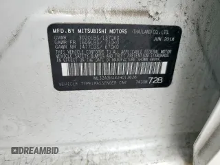 2018 Mitsubishi Mirage ES с VIN ML32A3HJ3JH013626, выставлен на аукционе Copart как лот 54129455 с пробегом 168 445 миль миль и Списание • Salvage title. История ставок и продаж доступна на DreamBid. Изображение 12.