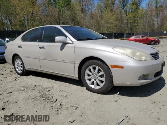 2003 Lexus ES 300 with VIN JTHBF30G230131052, listed as a Copart auction lot 53727255 with 122,755 mi miles and Salvage Title. Bid and sale history available at DreamBid. Image 4.