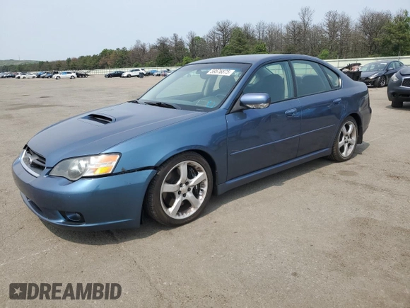 2005 Subaru Legacy GT with VIN 4S3BL686754215516, listed as a Copart auction lot 59576875 with 120,812 mi miles and Salvage title. Bid and sale history available at DreamBid. Image 1.
