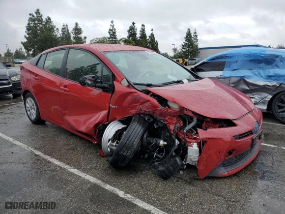 2020 Toyota Prius L Eco with VIN JTDKARFU9L3111895, listed as a Copart auction lot 45355095 with 14,547 mi miles and Salvage Title. Bid and sale history available at carsss.com. Image 4.
