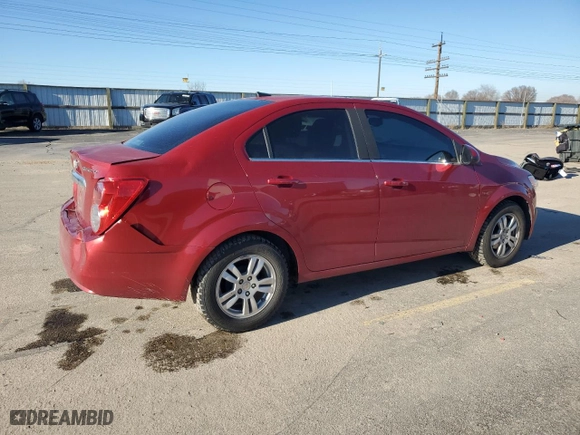 2012 Chevrolet Sonic LT with VIN 1G1JC5SHXC4119112, listed as a Copart auction lot 47313665 with 141,587 mi miles and Salvage Title. Bid and sale history available at carsss.com. Image 3.