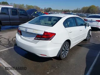 2015 Honda Civic Sedan EX-L with VIN 19XFB2F90FE025017, listed as a IAAI auction lot 41883776 with 98,314 mi miles. Bid and sale history available at carsss.com. Image 4.