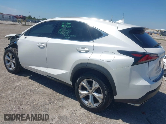 2017 Lexus NX with VIN JTJYARBZ0H2054508, listed as a IAAI auction lot 42036923 with 84,098 mi miles. Bid and sale history available at carsss.com. Image 3.