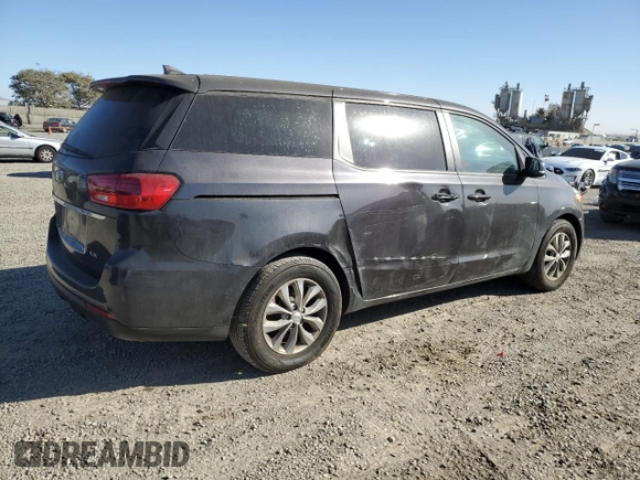 2021 Kia Sedona EX with VIN KNDMB5C11M6673086, listed as a Copart auction lot 42244935 with 57,698 mi miles and Salvage Title. Bid and sale history available at carsss.com. Image 3.