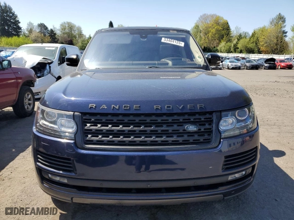 2016 Land Rover Range Rover Supercharged with VIN SALGS3EF0GA298781, listed as a Copart auction lot 53404125 with 103,642 mi miles and Clean Title. Bid and sale history available at carsss.com. Image 5.