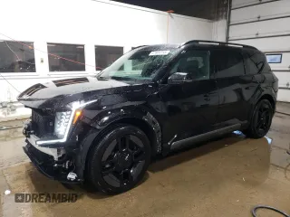 2024 Kia EV9 GT-Line with VIN KNDAEFS58R6021920, listed as a Copart auction lot 87804715 with 17,047 mi miles and Salvage Title. Bid and sale history available at carsss.com. Image 1.