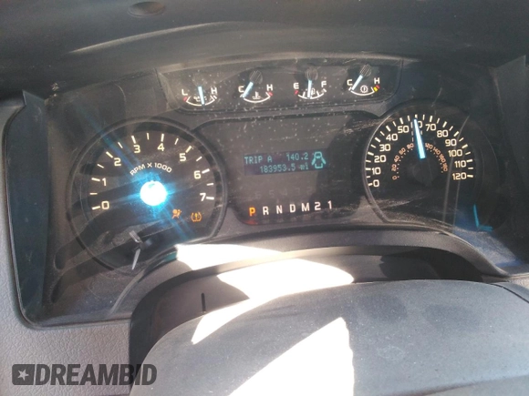 2012 Ford F-150 XL with VIN 1FTFW1CF4CKE37877, listed as a Copart auction lot 46522863 with 183,953 mi miles and Salvage Title. Bid and sale history available at carsss.com. Image 9.