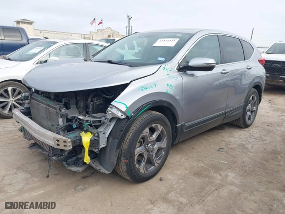 2018 Honda CR-V EX-L with VIN 5J6RW1H87JA011475, listed as a IAAI auction lot 41596414 with 80,821 mi miles. Bid and sale history available at carsss.com. Image 2.