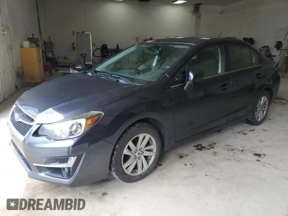 2016 Subaru Impreza Premium с VIN JF1GJAB69GH003936, выставлен на аукционе Copart как лот 63575175 с пробегом 88 996 миль миль и Списание • Salvage title. История ставок и продаж доступна на DreamBid. Изображение 1.