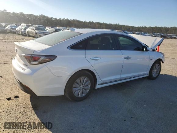 2016 Hyundai Sonata Hybrid SE with VIN KMHE24L15GA013323, listed as a Copart auction lot 49508115 with 0 mi miles and Salvage Title. Bid and sale history available at carsss.com. Image 3.