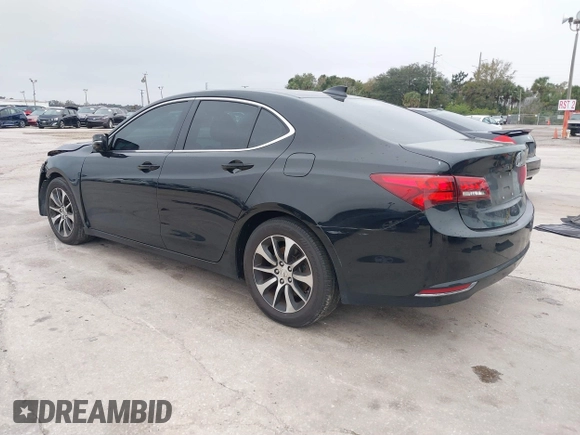 2015 Acura TLX with VIN 19UUB1F34FA012367, listed as a IAAI auction lot 41395618 with 120,786 mi miles. Bid and sale history available at carsss.com. Image 3.