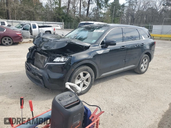 2023 Kia Sorento LX with VIN 5XYRG4LC7PG197740, listed as a Copart auction lot 48321105 with 91,714 mi miles and Salvage Title. Bid and sale history available at carsss.com. Image 1.