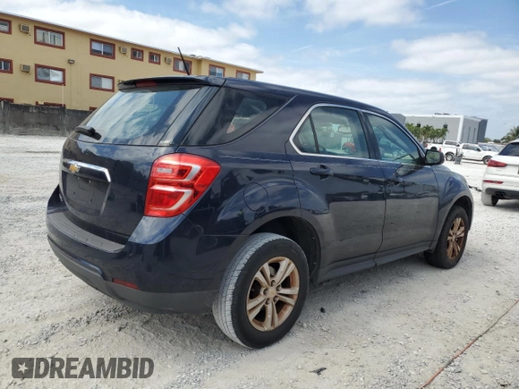 2017 Chevrolet Equinox LS with VIN 2GNALBEK9H6124666, listed as a Copart auction lot 54269075 with 126,467 mi miles and Salvage Title. Bid and sale history available at carsss.com. Image 3.