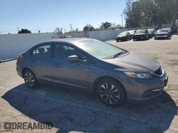 2014 Honda Civic Sedan EX with VIN 19XFB2F84EE259683, listed as a Copart auction lot 46661875 with 68,967 mi miles and Clean Title. Bid and sale history available at carsss.com. Image 4.
