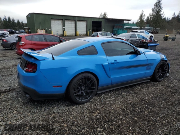 2012 Ford Mustang GT Premium with VIN 1ZVBP8CF4C5279282, listed as a Copart auction lot 49858185 with 66,745 mi miles and Salvage Title. Bid and sale history available at DreamBid. Image 3.