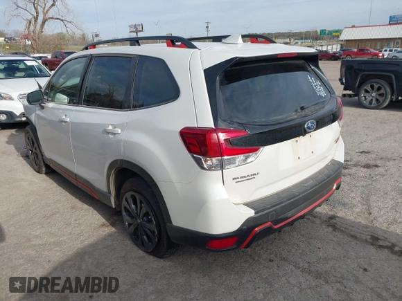 2023 Subaru Forester Sport with VIN JF2SKAJC0PH432313, listed as a IAAI auction lot 41828971 with 1 mi miles. Bid and sale history available at carsss.com. Image 3.