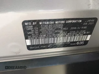 2022 Mitsubishi Outlander SE z VIN JA4J3UA82NZ021498, wystawiony jako IAAI lot #42015884 z przebiegiem 73 420 mil mil oraz . Historia ofert i sprzedaży dostępna na DreamBid. Obrazek 9.
