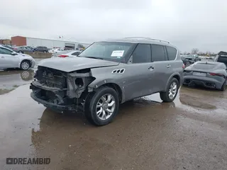 2014 Infiniti QX80 with VIN JN8AZ2ND2E9750945, listed as a IAAI auction lot 41557606 with 95,675 mi miles. Bid and sale history available at carsss.com. Image 18.