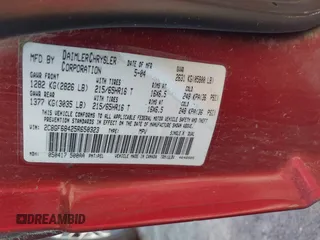 2005 Chrysler Pacifica Touring with VIN 2C8GF68425R650323, listed as a IAAI auction lot 42130691 with 154,086 mi miles and . Bid and sale history available at DreamBid. Image 9.