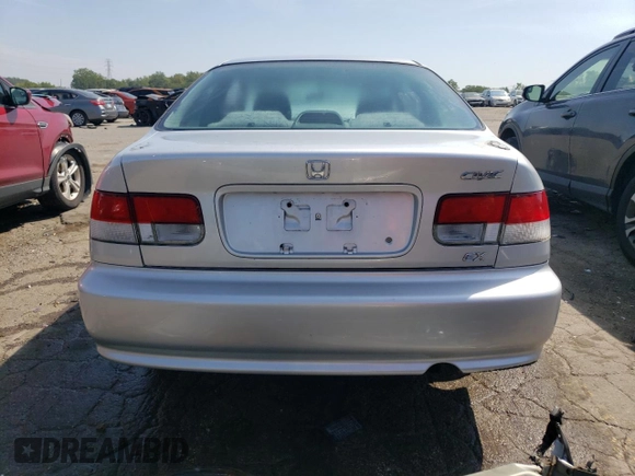 2000 Honda Civic EX with VIN 1HGEJ8240YL059711, listed as a Copart auction lot 69014064 with 144,354 mi miles and Salvage Title. Bid and sale history available at carsss.com. Image 6.