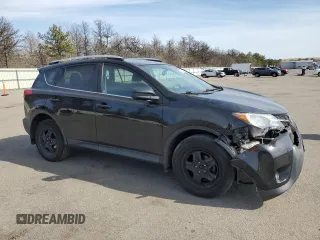 2015 Toyota RAV4 LE with VIN 2T3BFREV0FW296593, listed as a Copart auction lot 54052395 with 106,702 mi miles and Salvage title. Bid and sale history available at DreamBid. Image 4.