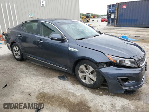 2014 Kia Optima Hybrid LX with VIN KNAGM4AD1E5064647, listed as a Copart auction lot 86782054 with 180,766 mi miles and Non Repairable. Bid and sale history available at carsss.com. Image 4.