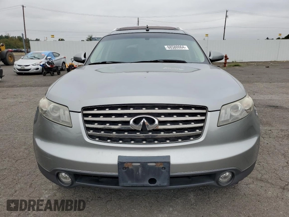 2005 Infiniti FX35 with VIN JNRAS08W15X220057, listed as a Copart auction lot 68580064 with 209,893 mi miles and Salvage Title. Bid and sale history available at carsss.com. Image 5.