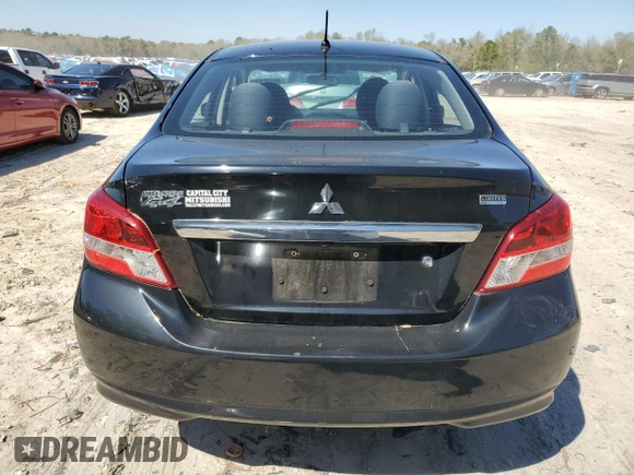 2020 Mitsubishi Mirage G4 SE with VIN ML32F4FJ0LHF07393, listed as a Copart auction lot 49332415 with 0 mi miles and Non Repairable. Bid and sale history available at carsss.com. Image 6.