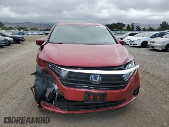 2022 Honda Odyssey Touring with VIN 5FNRL6H85NB067178, listed as a Copart auction lot 56577315 with 22,184 mi miles and Salvage title. Bid and sale history available at DreamBid. Image 5.
