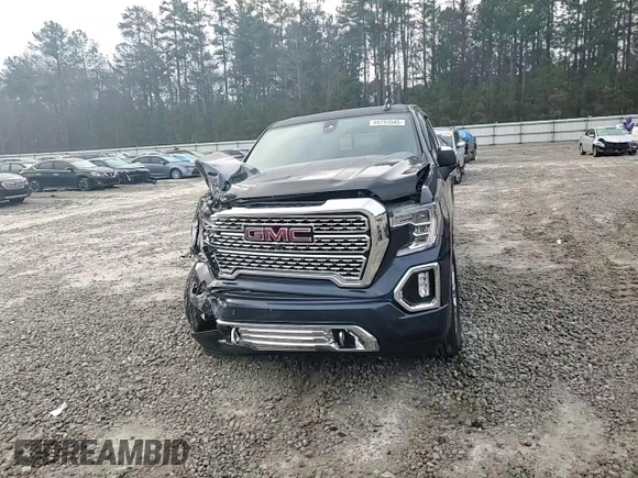 2020 GMC Sierra 1500 Denali with VIN 1GTU9FEL7LZ367359, listed as a Copart auction lot 48793545 with 53,607 mi miles and Salvage Title. Bid and sale history available at DreamBid. Image 11.
