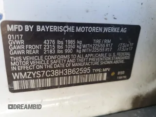 2017 MINI Countryman Cooper z VIN WMZYS7C38H3B62595, wystawiony jako Copart lot #45991465 z przebiegiem 114 430 mil mil oraz Szkoda całkowita • Salvage title. Historia ofert i sprzedaży dostępna na DreamBid. Obrazek 15.