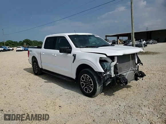 2023 Ford F-150 XL with VIN 1FTEW1CP9PKD19429, listed as a Copart auction lot 58021125 with 13,678 mi miles and Salvage title. Bid and sale history available at DreamBid. Image 14.