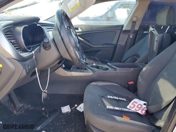 2015 Kia Optima Hybrid with VIN KNAGM4AD4F5082061, listed as a Copart auction lot 86454404 with 0 mi miles and Salvage Title. Bid and sale history available at carsss.com. Image 7.