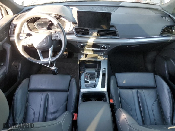 2021 Audi Q5 Sportback Premium Plus with VIN WA15AAFY8M2111910, listed as a Copart auction lot 46950345 with 79,594 mi miles and Salvage Title. Bid and sale history available at carsss.com. Image 8.