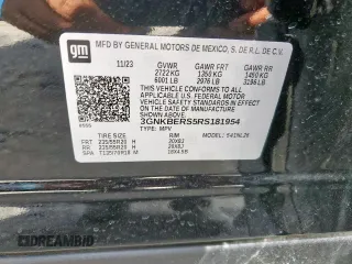 2024 Chevrolet Blazer RS with VIN 3GNKBERS5RS181954, listed as a Copart auction lot 62336035 with 10,701 mi miles and Salvage title. Bid and sale history available at DreamBid. Image 13.