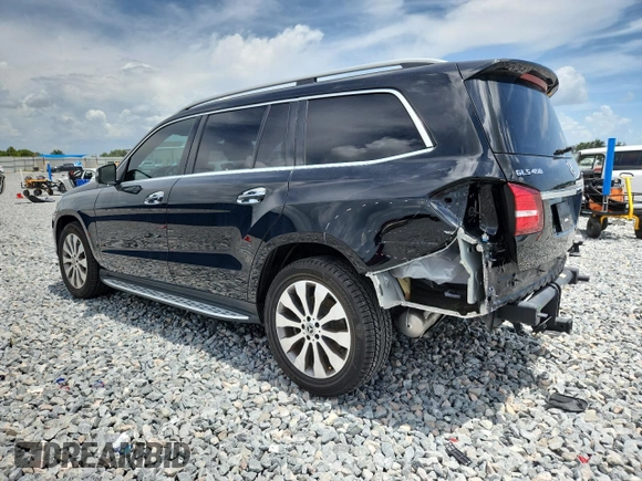 2018 Mercedes-Benz GLS 450 with VIN 4JGDF6EE8JB137292, listed as a Copart auction lot 63616905 with 110,496 mi miles and Salvage title. Bid and sale history available at DreamBid. Image 2.