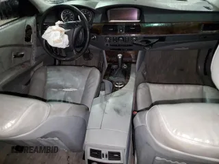 2007 BMW 5 Series 530i with VIN WBANE73517CM49989, listed as a Copart auction lot 88789365 with Not Provided miles and Non Repairable. Bid and sale history available at DreamBid. Image 8.