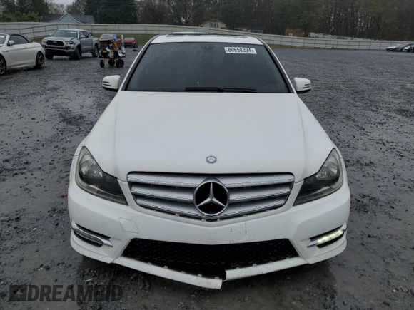 2013 Mercedes-Benz C 250 Sport with VIN WDDGF4HB6DR272568, listed as a Copart auction lot 80658394 with 131,457 mi miles and Salvage Title. Bid and sale history available at DreamBid. Image 5.