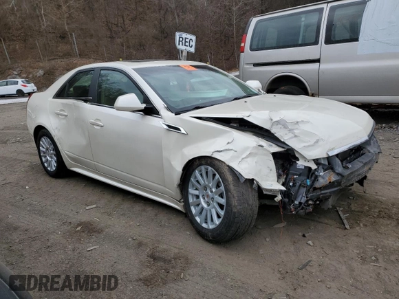 2013 Cadillac CTS Luxury with VIN 1G6DH5E52D0105143, listed as a Copart auction lot 88317345 with 50,077 mi miles and Salvage title. Bid and sale history available at DreamBid. Image 4.